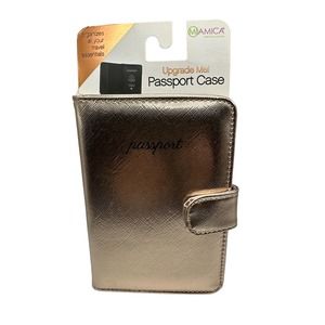 Amica Rose Gold Passport Case